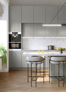 Ashen Decoply sheets from Melbourne plywood supplier Plyco used in a kitchen project, without a white background