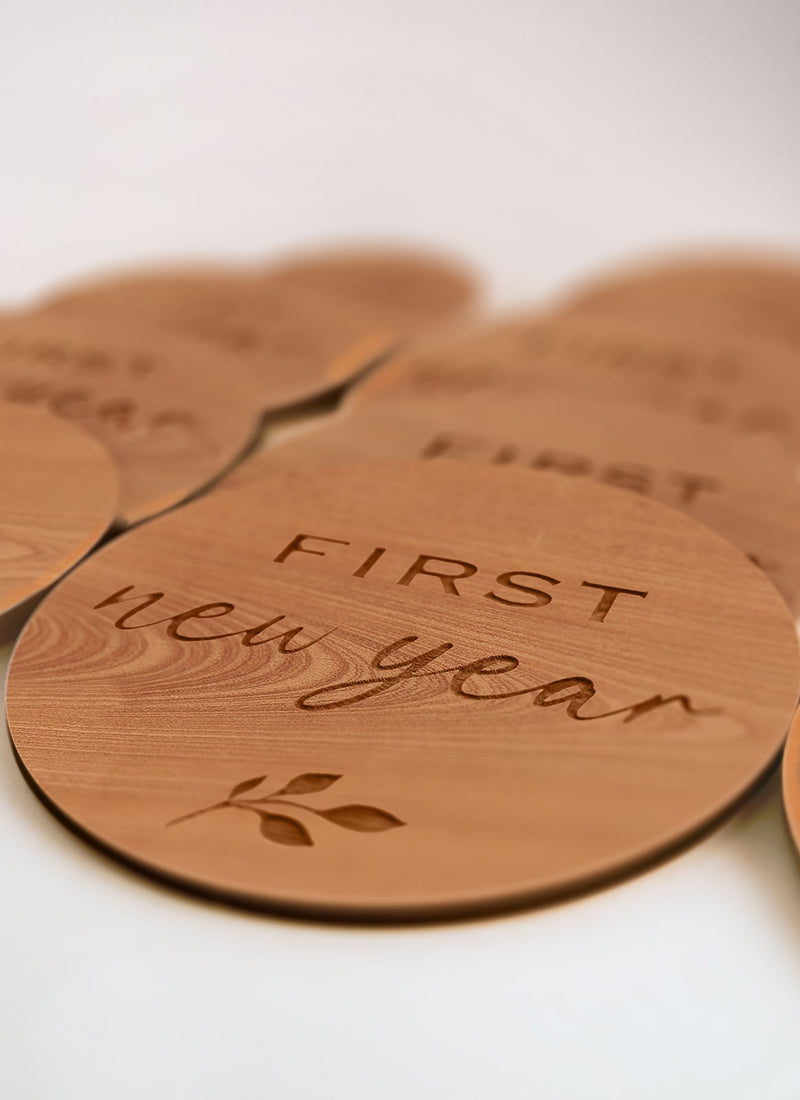 Laser cutting and engraving project using Melbourne plywood supplier Plyco's 3mm Queensland Coachwood Laserply Pack on a white background