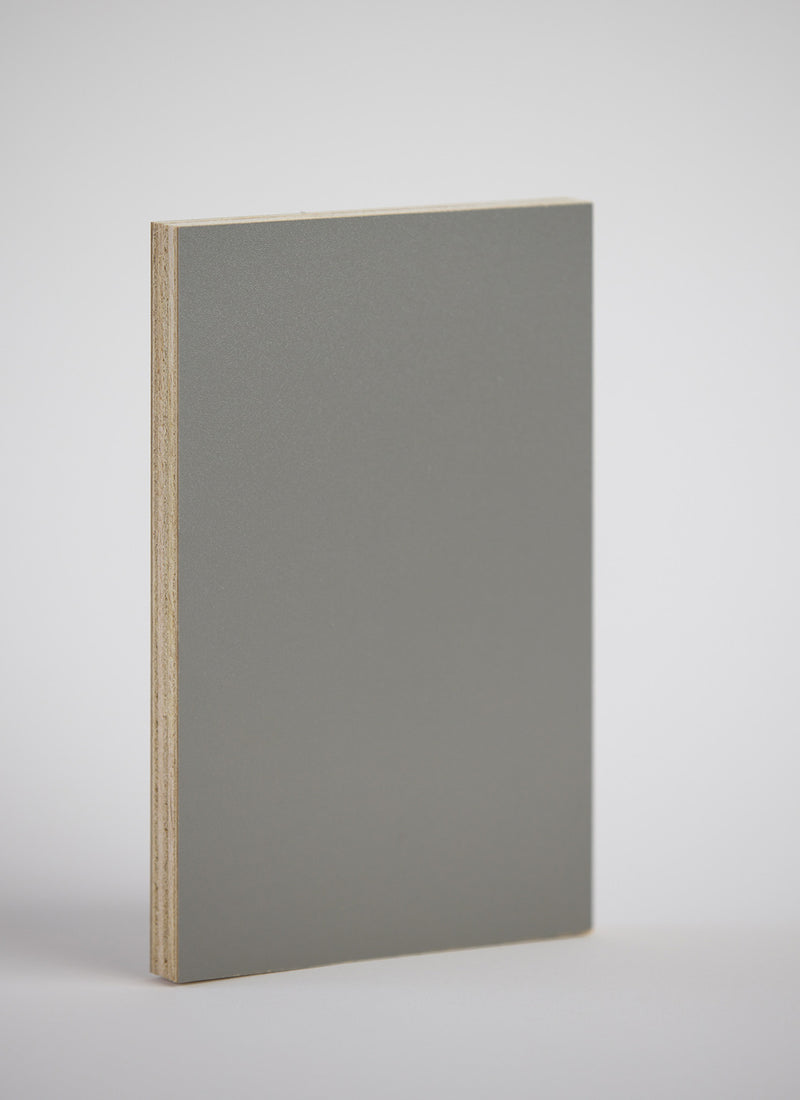 3mm Ashen Vanply caravan wall panels from plywood supplier Plyco on a white background
