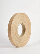 Plyco's 100m x 21mm x 1mm Unglued ABS Vanply Edging in White Oak on a white background