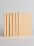 Plyco's 3mm Hoop Pine Laserply Craft Pack, containing six sheets, on a white background